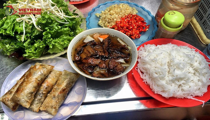 Delicious bowl of Bun Cha Hanoi