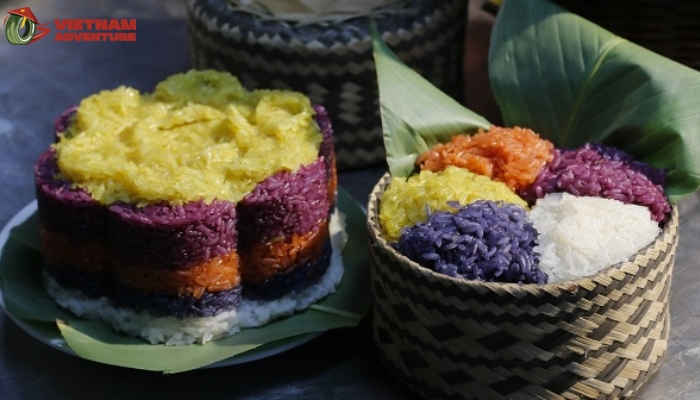 This Sticky Rice have five colors with 5 flavors