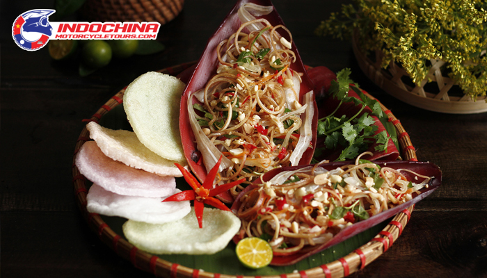 Vietnamese banana flower salad is attractive with an irresistible sweet and sour taste