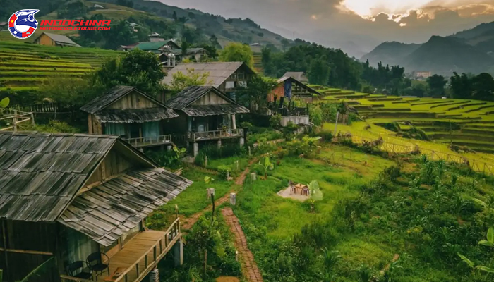 Tranquil villages in Sapa represent the beauty of the Northwest mountains
