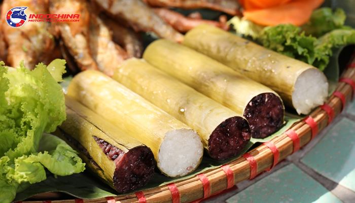 Visitors will never forget the unique bamboo rice dish in Muong cuisine