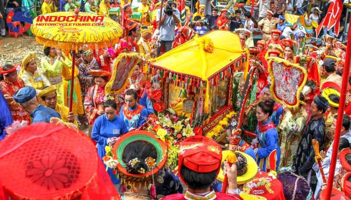 This is a cultural carnival showcasing spiritual rituals of Hue