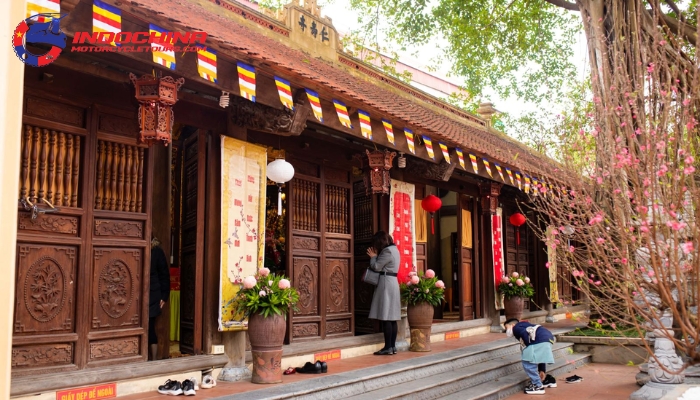 Temples and pagodas become focal points during the festival