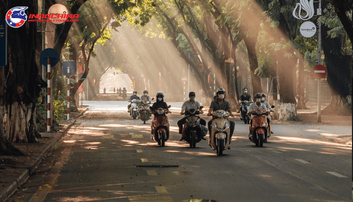 Marveling at Phan Dinh Phung street on the last day of autumn