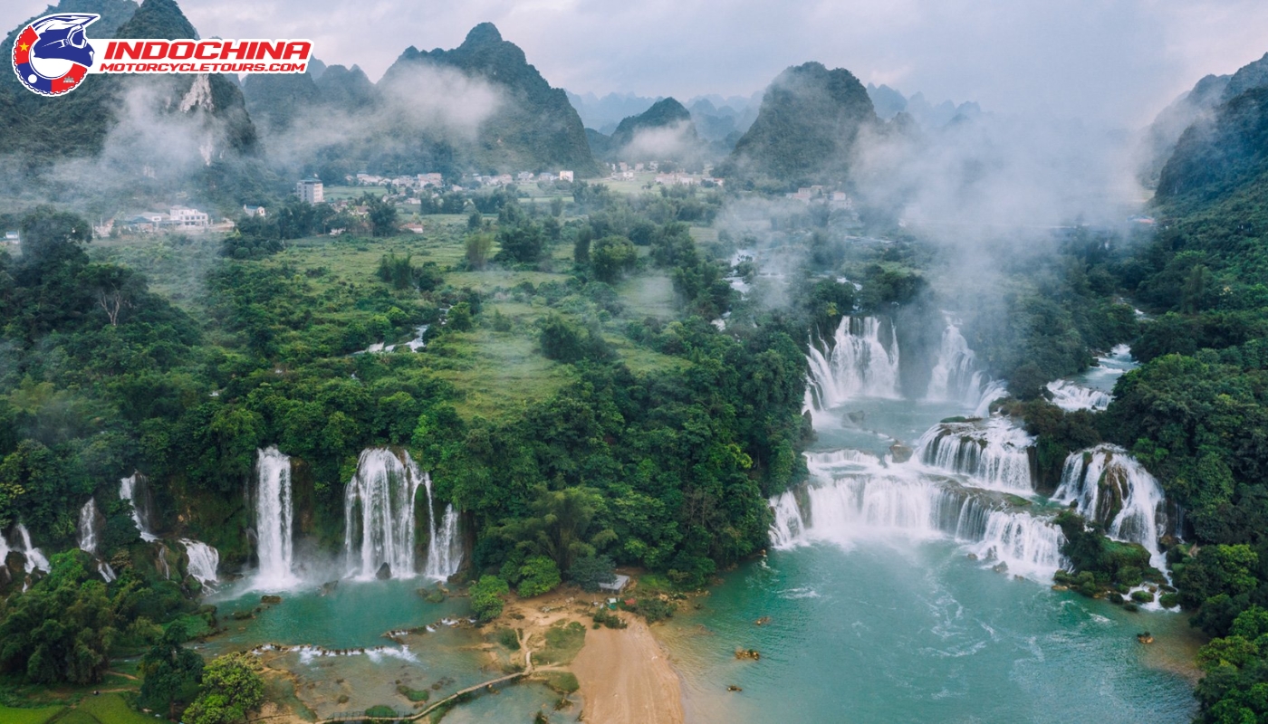 Experience the breathtaking beauty of Ban Gioc Falls on an unforgettable motorbike journey